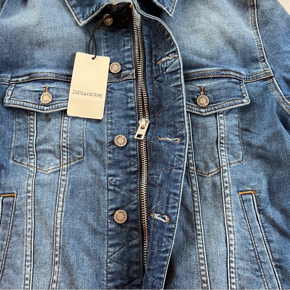 Zadig & Voltaire Denim Heart Jacket - Picture 8 of 12
